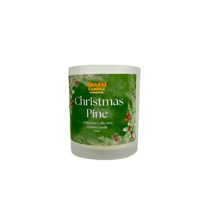 Soy Charm candle with a green label on a white background