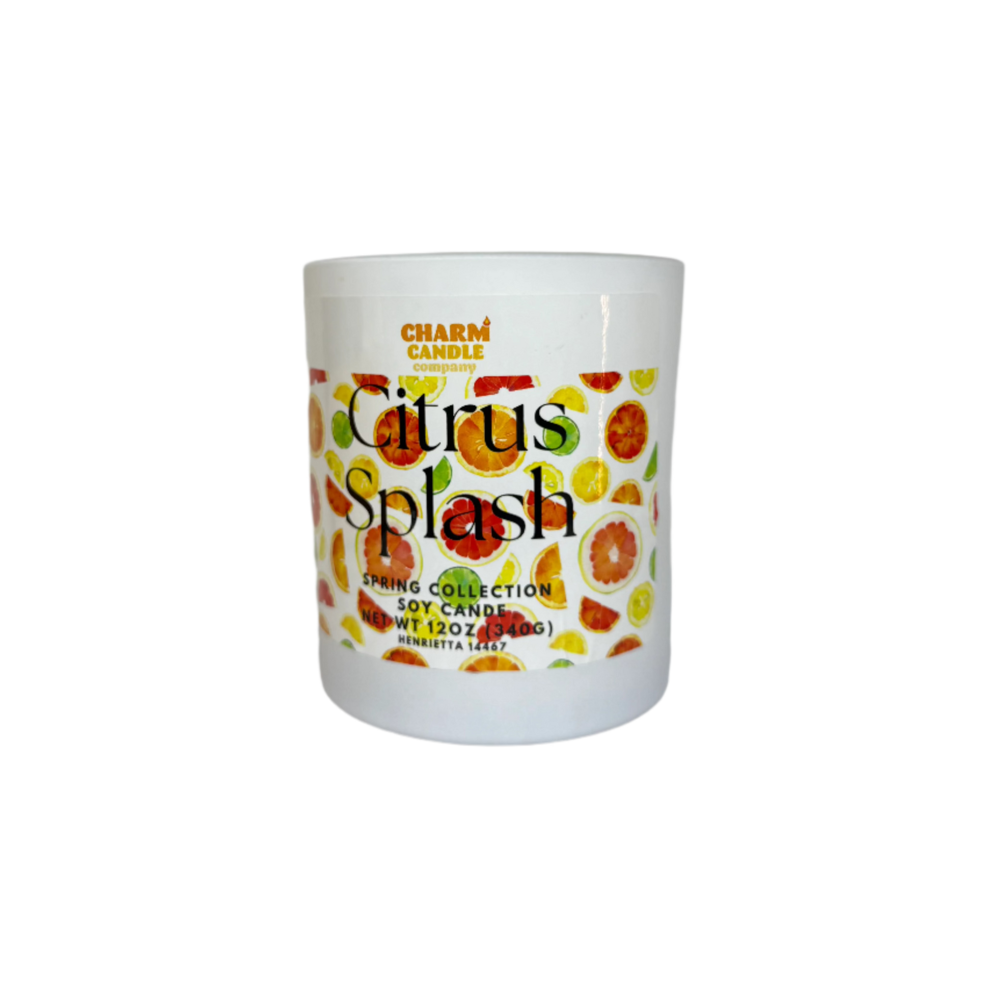 Citrus Splash Soy Candle Charm Candle