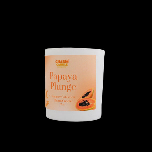 Papaya Plunge Charm Candle - Summer Collection